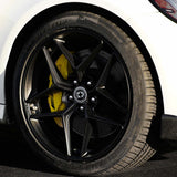 19" HRE FF11 Black 19x8.5 Concave Wheels Rims Fits Mercedes-Benz C250 C300 C350