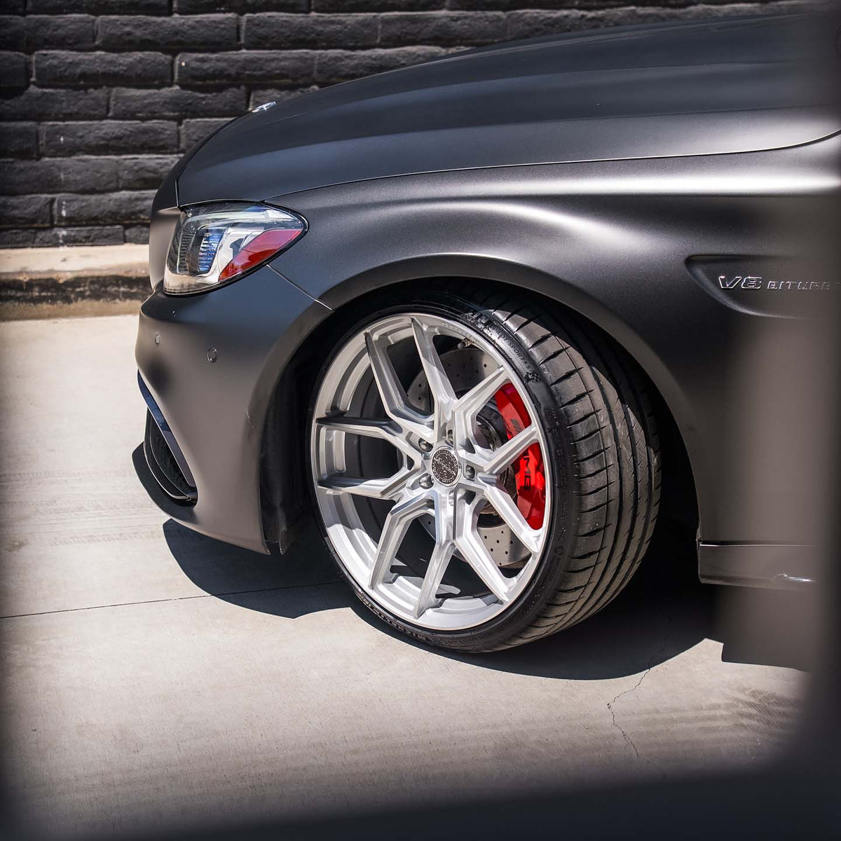 20" MV Forged MVF5 Silver 20X9 20X10 Concave Wheels Fits Mercedes-Benz C63 AMG