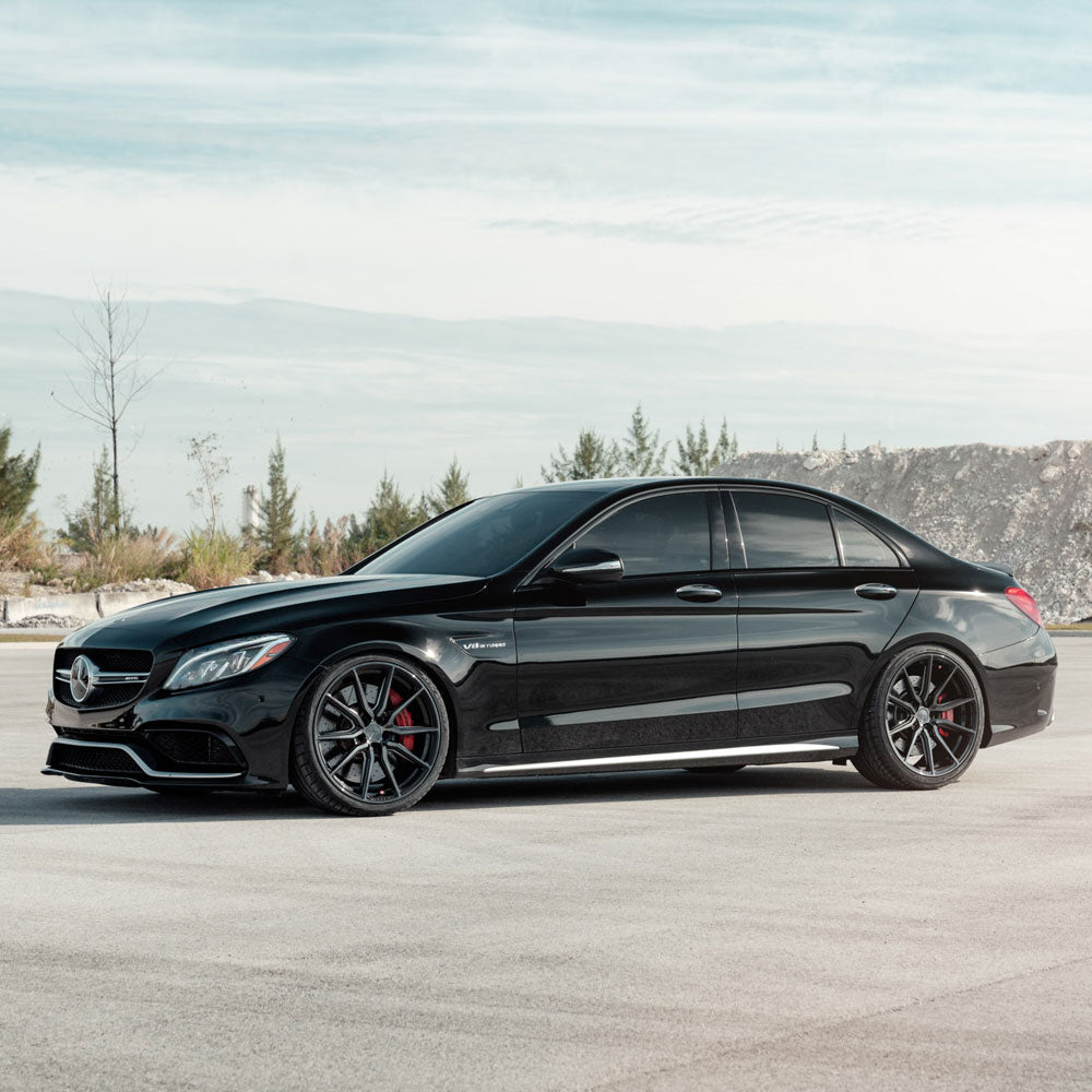 19" Vossen HF3 Black 19X8.5 19X9.5 1381 Concave Wheels Rims Fits Mercedes-Benz S