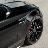 19" Vossen HF3 Black 19X8.5 19X9.5 1382 Concave Wheels Rims Fits Mercedes-Benz S