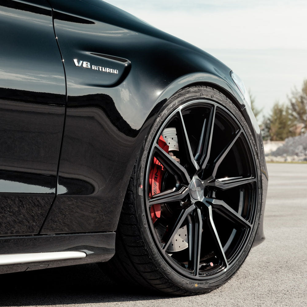 19" Vossen HF3 Black 19X8.5 19X9.5 1411 Concave Wheels Rims Fits Tesla Model 3