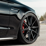 20" Vossen HF3 Black 20X10 20X11 1261 Concave Wheels Rims Fits Nissan GT-R