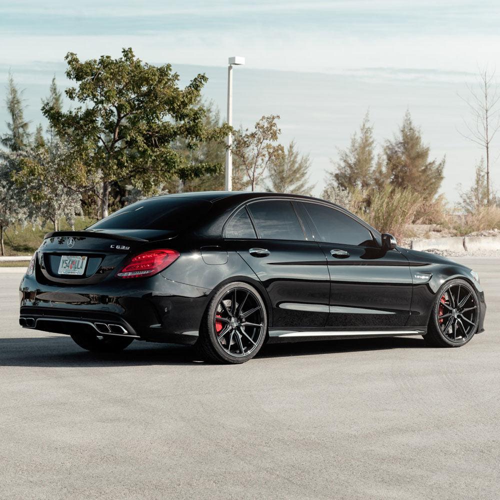 19" Vossen HF3 Black 19X8.5 19X9.5 1381 Concave Wheels Rims Fits Mercedes-Benz S