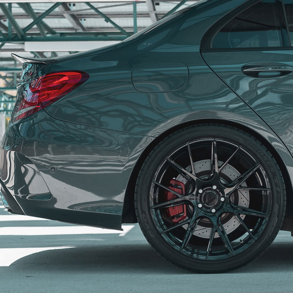 19" Blaque Diamond BD-F18 Black Rims Concave Forged Wheels Fits BMW 745 750 760