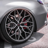 19" Vossen HF2 Black 19X9.5 19X10.5 1197 Concave Wheels Rims Fits Nissan 370Z