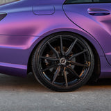 20" Vossen HF3 Black 20X10 20X11 1261 Concave Wheels Rims Fits Nissan GT-R