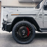 24" MV Forged MVF40 Black 24x10 Wheels Rims Fits Mercedes W463 G500 G550 G63