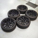 24" Vossen HF2 Gloss Black Concave Wheels Rims Fits G550 G55 G63 G65