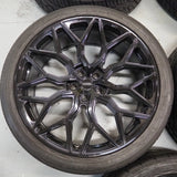 24" Vossen HF2 Gloss Black Concave Wheels Rims Fits G550 G55 G63 G65
