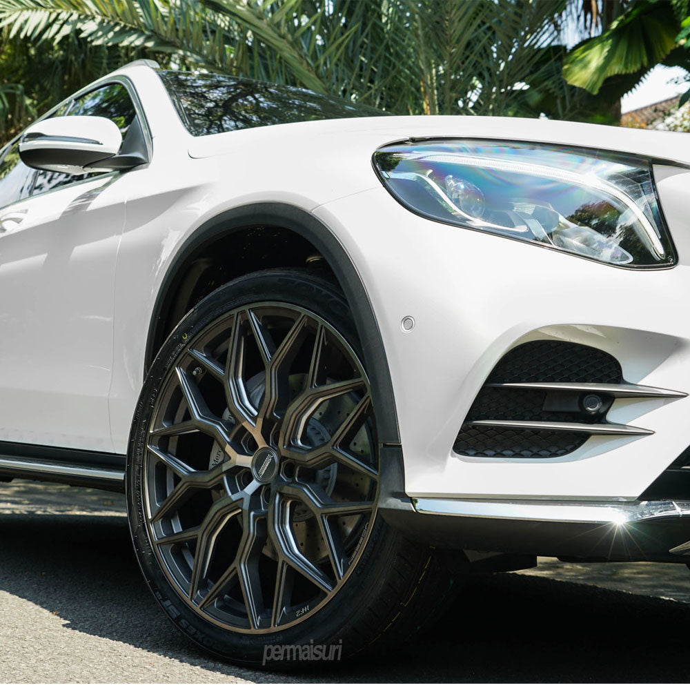 19" Vossen HF2 Grey 19X8.5 19X9.5 1341 Concave Wheels Rims Fits Mercedes-Benz C6