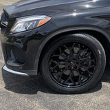 22" Gianelle Monte Carlo Black Concave Wheels Rims Fits Benz CL550 CL600 CL63