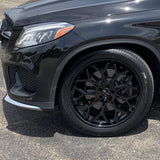 20" Gianelle Monte Carlo Black 20x8.5 Concave Wheels Rims Fits Nissan Maxima