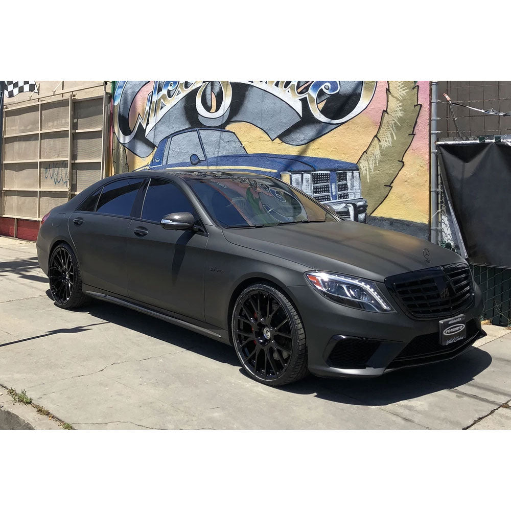 20" Forgiato Flow 001 Black Forged Concave Wheels Rims Fit Jaguar XJRS XJS