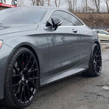 20" Forgiato Flow 001 Black Forged Concave Wheels Rims Fit Jaguar XJRS XJS