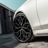 20" Vossen HF2 Black 20X10 20X11 1261 Concave Wheels Rims Fits Nissan GT-R