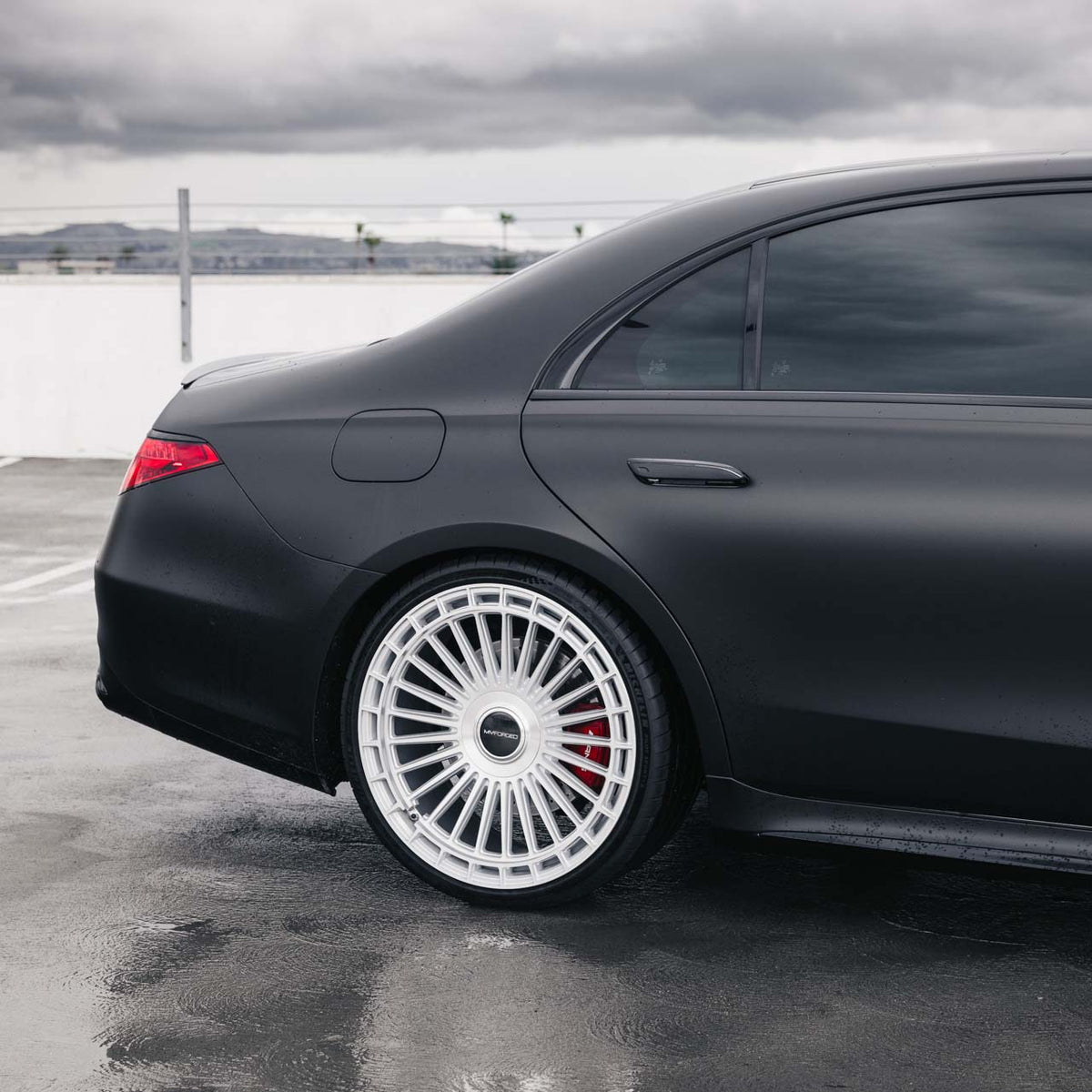 22" MV Forged MVF40 Silver 22X9 22X10.5 Wheels Rims Fits Mercedes W223 S Class