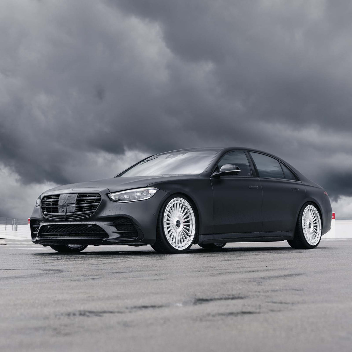 22" MV Forged MVF40 Silver 22X9 22X10.5 Wheels Rims Fits Mercedes W223 S Class