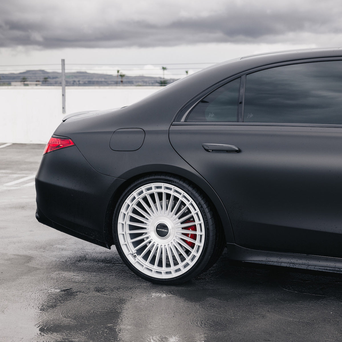 24" MV Forged MVF40 Silver Concave Wheels Rims Fits Rolls Royce Wraith