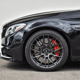 20" Vorsteiner V-FF 107 Concave Black Wheels Rims Fits Mercedes W205 C63 AMG