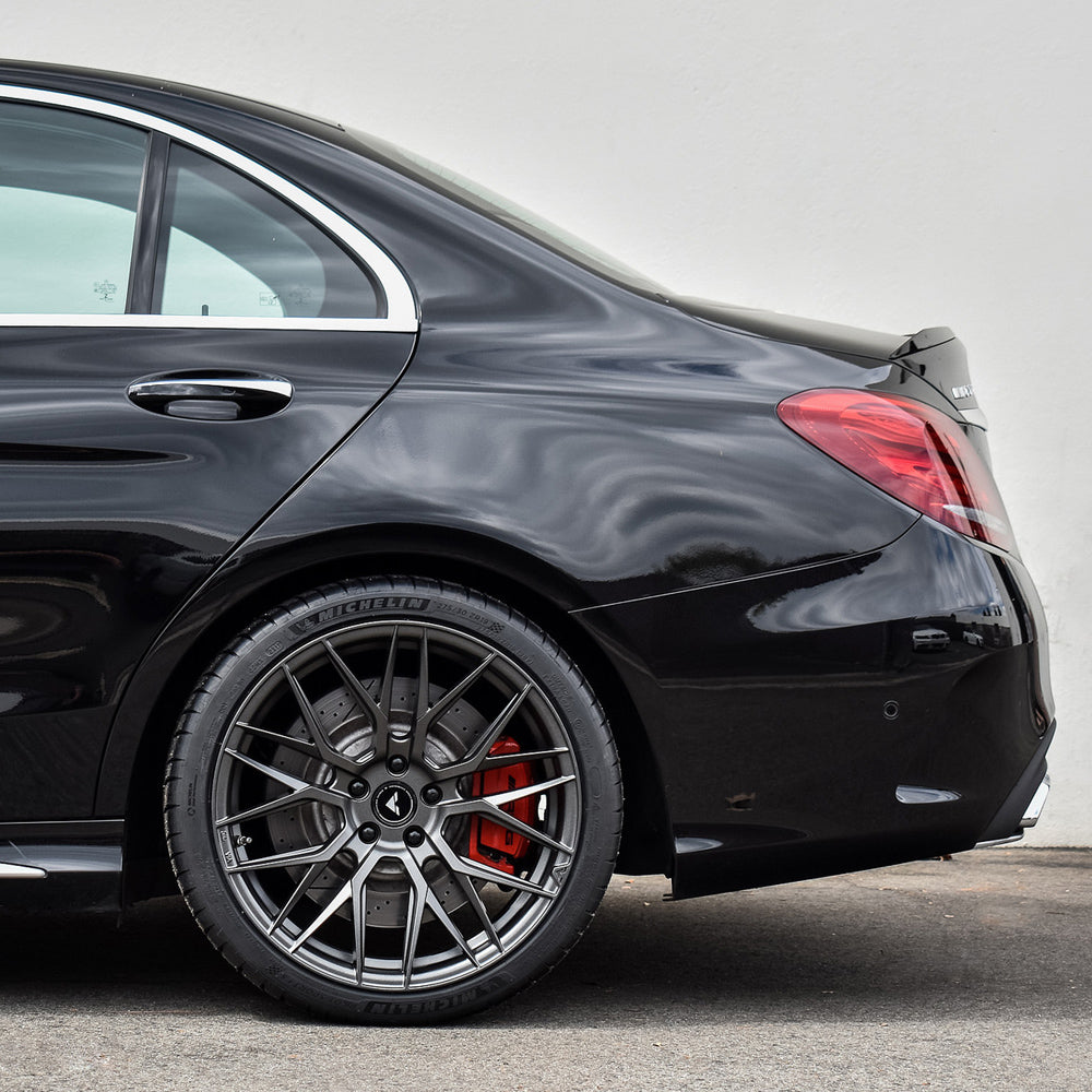 20" Vorsteiner V-FF 107 Concave Black Wheels Rims Fits Mercedes W205 C63 AMG