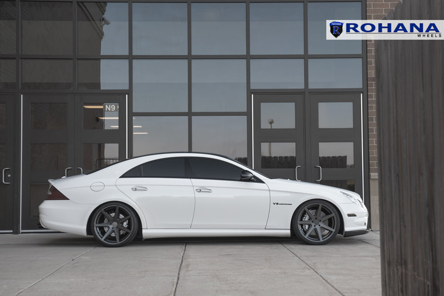 19" ROHANA RC7 GRAPHITE CONCAVE WHEELS RIMS FITS BENZ W211 E350 E500 E55 E63