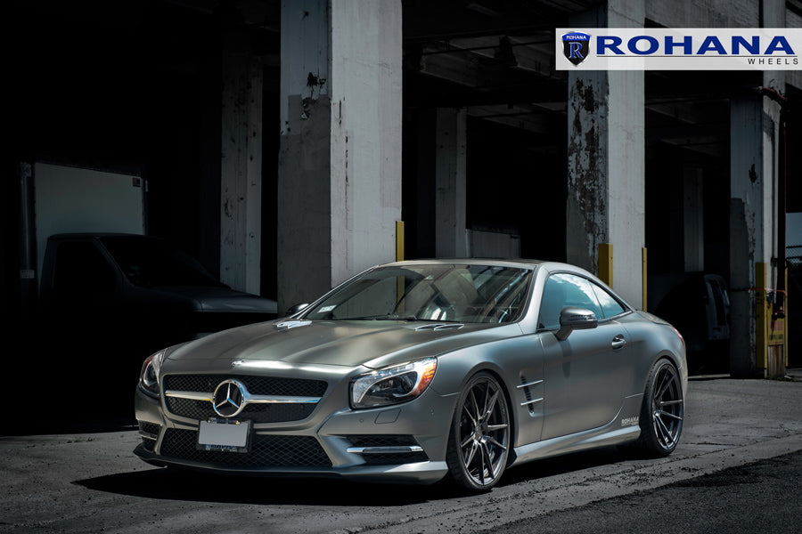 19" ROHANA RFX2 BLACK CONCAVE WHEELS RIMS FITS MERCEDES W205 C250 C300 C350