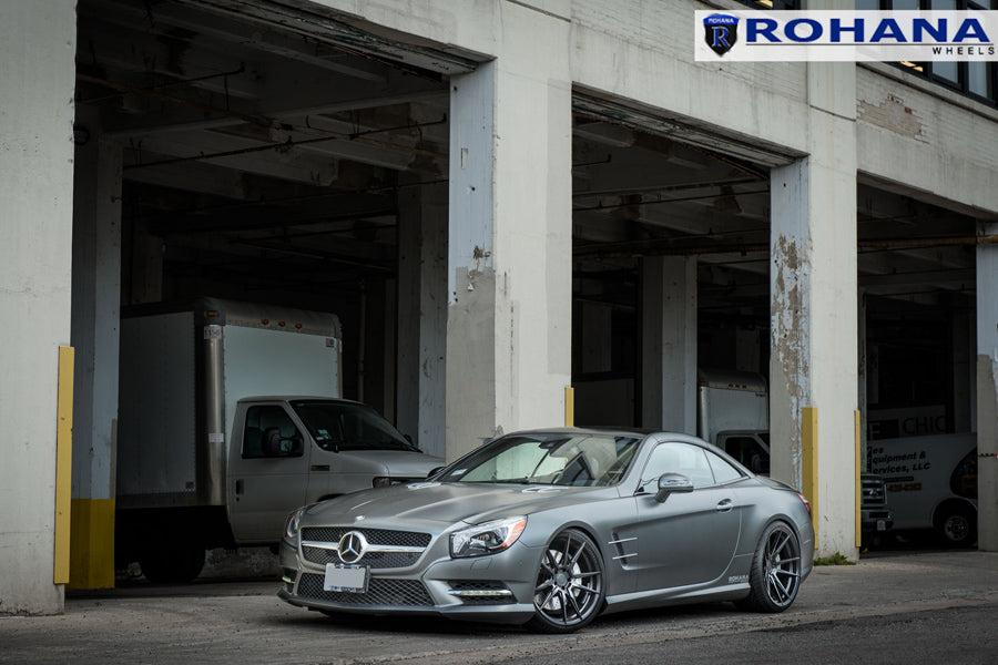 19" ROHANA RFX2 BLACK CONCAVE WHEELS RIMS FITS MERCEDES W205 C250 C300 C350