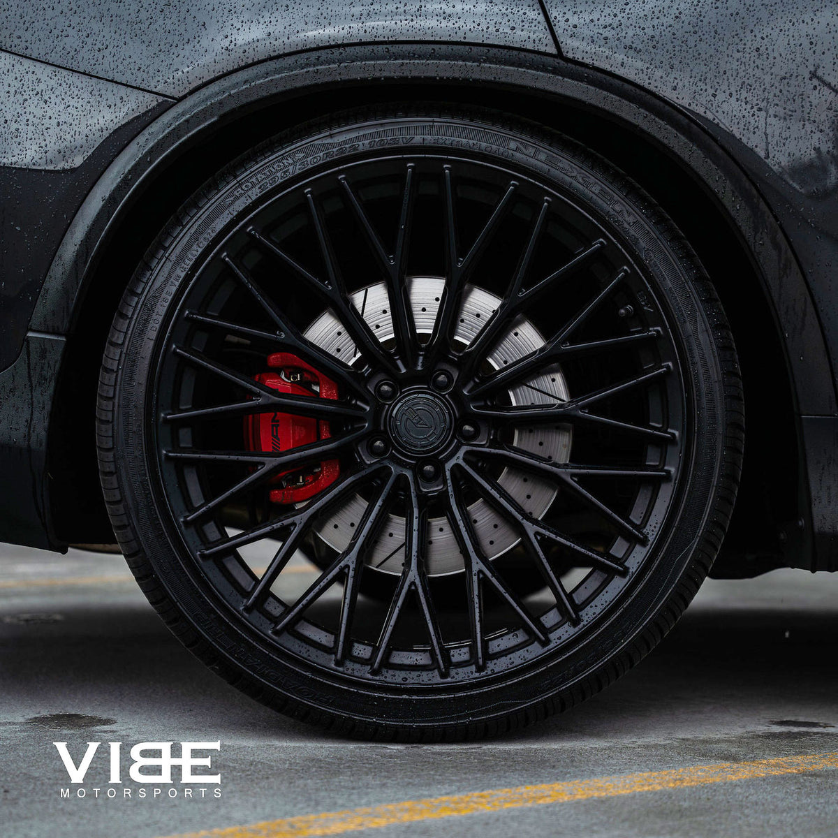 22" AL13 FR100 Black 22x9 22x10.5 Concave Wheels Fits Mercedes-Benz GLC X253