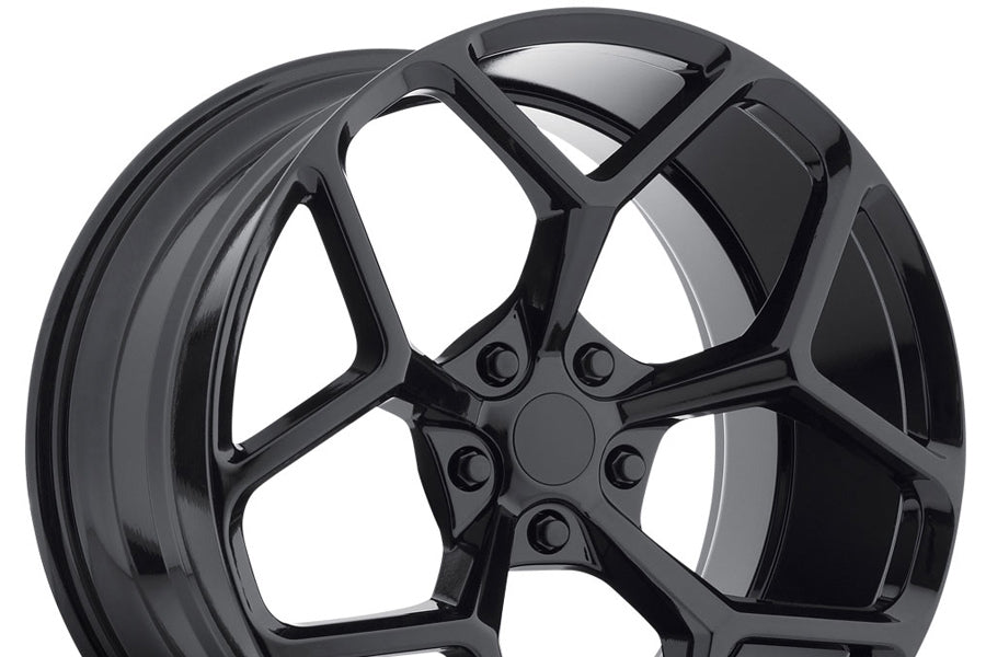 22" MRR M228 BLACK CONCAVE WHEELS RIMS FITS CHEVROLET CAMARO LS LT SS