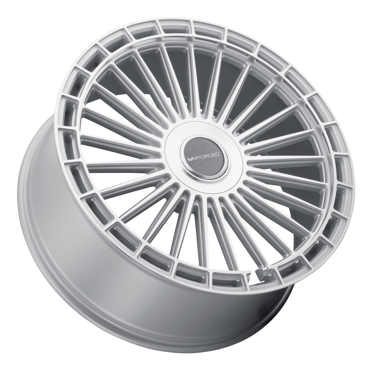 24" MV Forged MVF40 Silver 24x10 Concave Wheels Rims Fits Ford F150