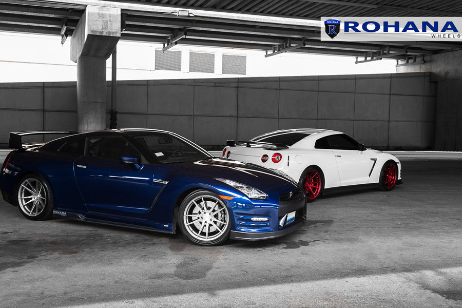 20" ROHANA RFX2 TITANIUM CONCAVE WHEELS RIMS FITS NISSAN GTR