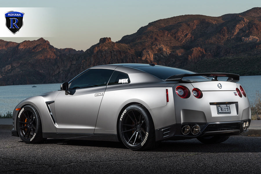 20" ROHANA RFX2 TITANIUM CONCAVE WHEELS RIMS FITS NISSAN GTR