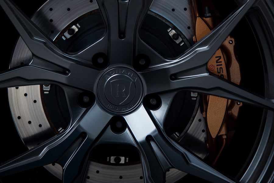 19" ROHANA RFX5 BLACK FORGED CONCAVE WHEELS RIMS FITS INFINITI G37 G37S COUPE