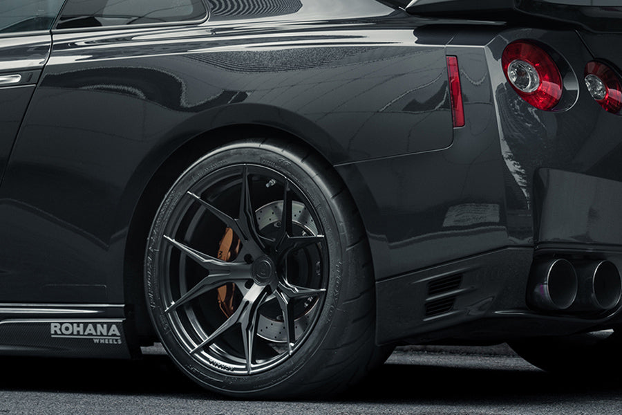 19" ROHANA RFX5 BLACK FORGED CONCAVE WHEELS RIMS FITS INFINITI G37 G37S COUPE