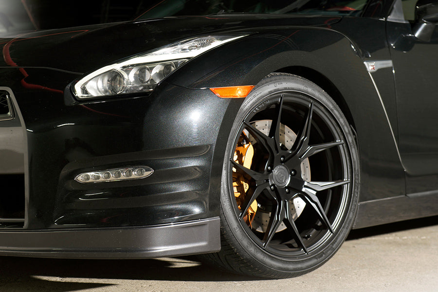 19" ROHANA RFX5 BLACK FORGED CONCAVE WHEELS RIMS FITS INFINITI G37 G37S COUPE