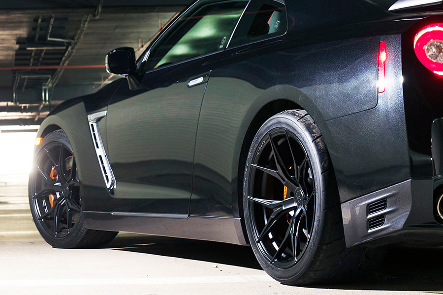 19" ROHANA RFX5 BLACK FORGED CONCAVE WHEELS RIMS FITS INFINITI G37 G37S COUPE