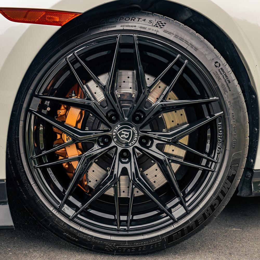 19" Rohana RFX17 Black Forged Concave Wheels Rims Fits 2013-2019 Audi A3