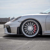 20" AL13 FR100 Silver 20x9 20x10 Concave Wheels Rims Fits Porsche Cayman
