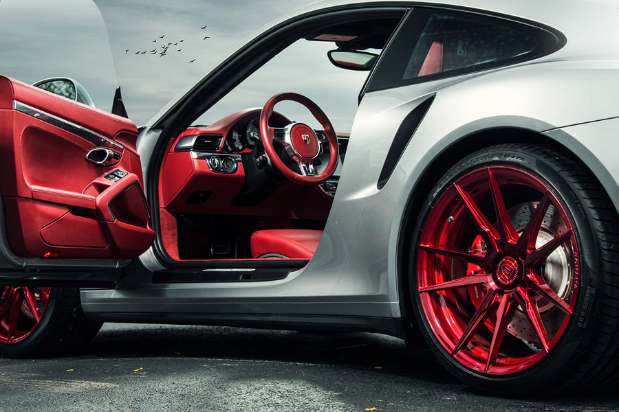 20" ROHANA RFX2 RED FORGED CONCAVE WHEELS RIMS FITS INFINTI G35 SEDAN