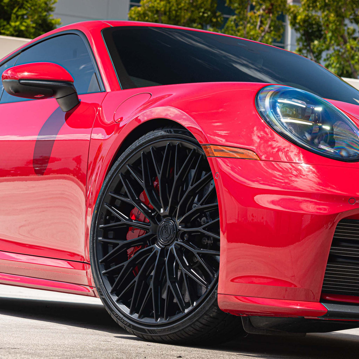 20" AL13 FR100 Black 20x9 20X11 Wheels Rims Fits Porsche 997 911 Carrera S