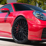 20" AL13 FR100 Black 20x9 20X11 Wheels Rims Fits Porsche 997 911 Carrera S