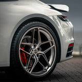 19" HRE FF11 Silver 19x8.5 Forged Concave Wheels Rims Fits Mini Cooper