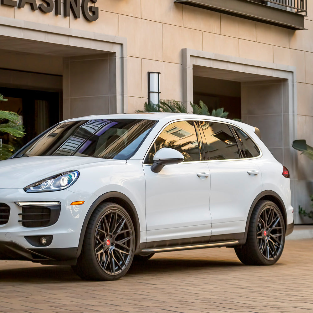 22" Vorsteiner VFF 107 Black Concave Forged Wheels Rims Fits Porsche Cayenne