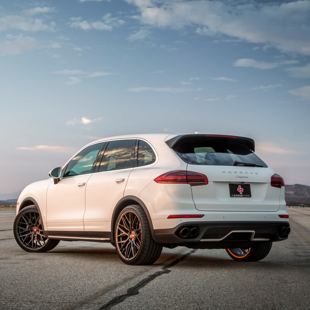 22" Vorsteiner VFF 107 Black Concave Forged Wheels Rims Fits Porsche Cayenne