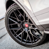 22" Vorsteiner VFF 107 Black Concave Forged Wheels Rims Fits Porsche Cayenne