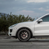 22" Vorsteiner VFF 107 Black Concave Forged Wheels Rims Fits Porsche Cayenne