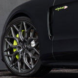 20" Vossen HF2 Grey 20X8.5 20X10.5 1411 Concave Wheels Rims Fits Tesla Model 3