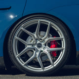 20" MV Forged MVF5 Silver 20X9 Concave Wheels Rims Fits Audi B7 A4 Quattro