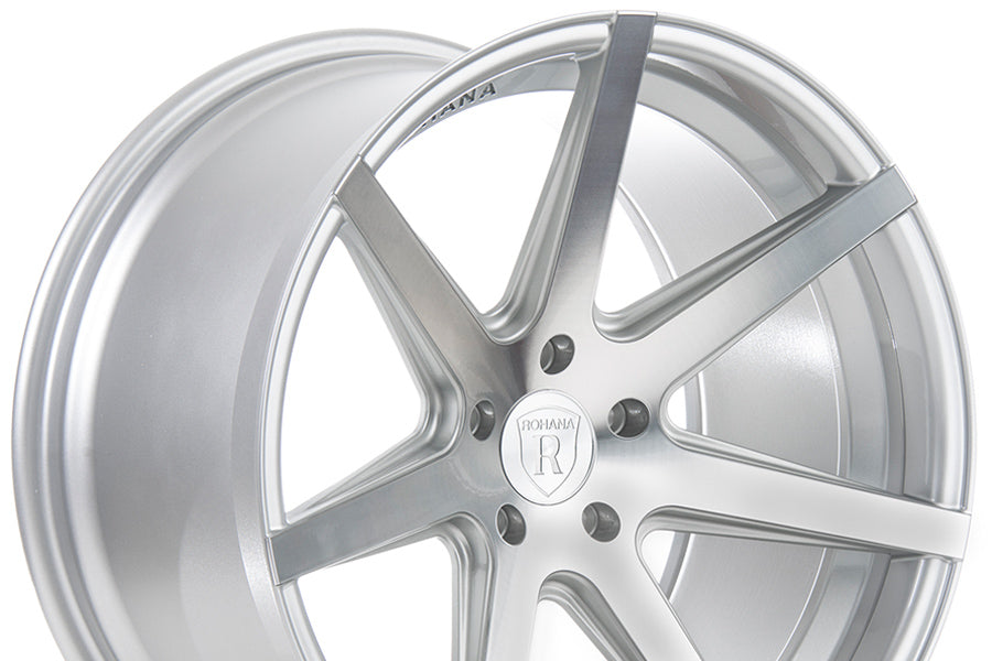 20" ROHANA RC7 SILVER CONCAVE WHEELS RIMS FITS BENZ W212 E350 E550 E63