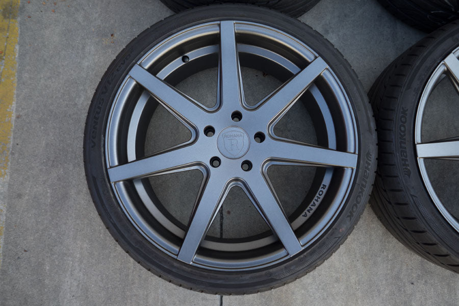 20" ROHANA RC7 GRAPHITE CONCAVE WHEELS RIMS HANKOOK TIRES FITS BMW F32 428i 435i